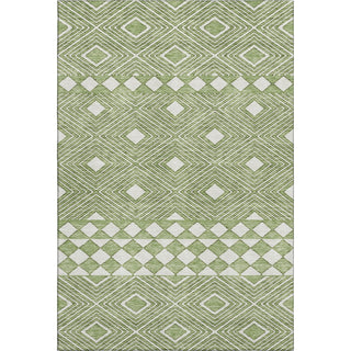 Piper Looms Mayfield Diamonds AMF898 Green Machine Washable Area Rug main image