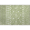 Piper Looms Mayfield Diamonds AMF898 Green Machine Washable Area Rug Scatter Main Image
