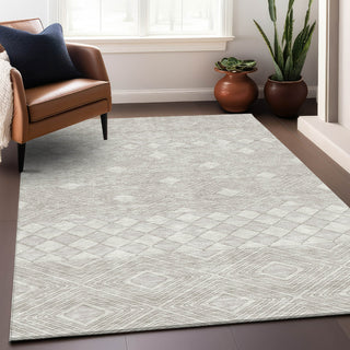 Piper Looms Mayfield Diamonds AMF898 Ivory Machine Washable Area Rug Lifestyle Image Feature