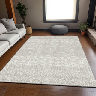 Piper Looms Mayfield Diamonds AMF898 Ivory Machine Washable Area Rug Lifestyle Image Feature