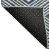Piper Looms Mayfield Diamonds AMF898 Navy Machine Washable Area Rug Backing Image