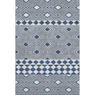 Piper Looms Mayfield Diamonds AMF898 Navy Machine Washable Area Rug main image
