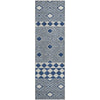 Piper Looms Mayfield Diamonds AMF898 Navy Machine Washable Area Rug Runner Main Image