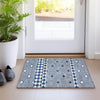 Piper Looms Mayfield Diamonds AMF898 Navy Machine Washable Area Rug Scatter Lifestyle Image Feature