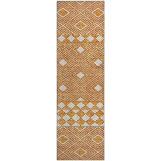 Piper Looms Mayfield Diamonds AMF898 Orange Machine Washable Area Rug Runner Main Image
