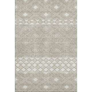 Piper Looms Mayfield Diamonds AMF898 Taupe Machine Washable Area Rug main image