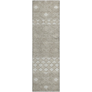 Piper Looms Mayfield Diamonds AMF898 Taupe Machine Washable Area Rug Runner Main Image