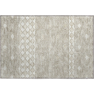 Piper Looms Mayfield Diamonds AMF898 Taupe Machine Washable Area Rug Scatter Main Image