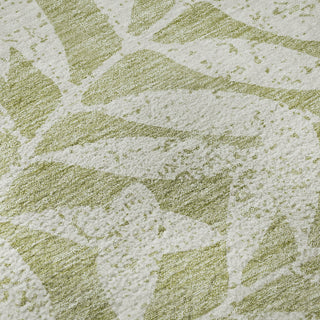 Piper Looms Mayfield Floral AMF899 Aloe Machine Washable Area Rug Swatch Image