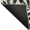 Piper Looms Mayfield Floral AMF899 Black Machine Washable Area Rug Backing Image