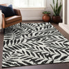 Piper Looms Mayfield Floral AMF899 Black Machine Washable Area Rug Lifestyle Image Feature