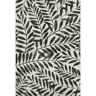 Piper Looms Mayfield Floral AMF899 Black Machine Washable Area Rug main image
