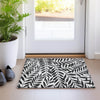 Piper Looms Mayfield Floral AMF899 Black Machine Washable Area Rug Scatter Lifestyle Image Feature