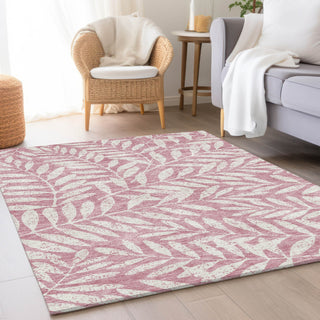 Piper Looms Mayfield Floral AMF899 Blush Machine Washable Area Rug Lifestyle Image Feature