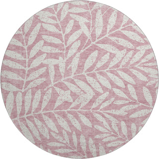 Piper Looms Mayfield Floral AMF899 Blush Machine Washable Area Rug Round Main Image