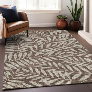 Piper Looms Mayfield Floral AMF899 Brown Machine Washable Area Rug Lifestyle Image Feature