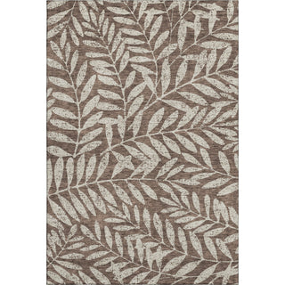 Piper Looms Mayfield Floral AMF899 Brown Machine Washable Area Rug main image