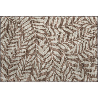 Piper Looms Mayfield Floral AMF899 Brown Machine Washable Area Rug Scatter Main Image
