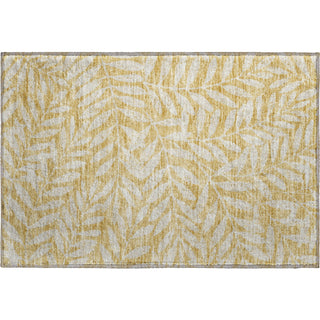 Piper Looms Mayfield Floral AMF899 Gold Machine Washable Area Rug Scatter Main Image