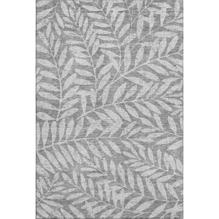 Piper Looms Mayfield Floral AMF899 Gray Machine Washable Area Rug main image