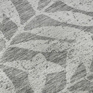 Piper Looms Mayfield Floral AMF899 Gray Machine Washable Area Rug Swatch Image