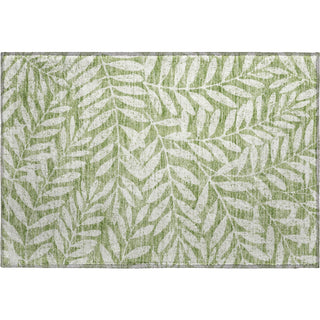 Piper Looms Mayfield Floral AMF899 Green Machine Washable Area Rug Scatter Main Image