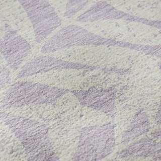 Piper Looms Mayfield Floral AMF899 Lavender Machine Washable Area Rug Swatch Image