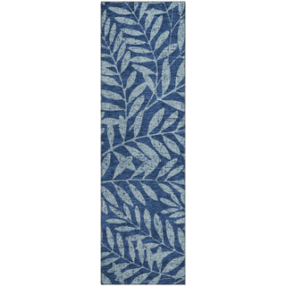 Piper Looms Mayfield Floral AMF899 Navy Machine Washable Area Rug Runner Main Image