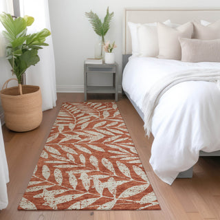 Piper Looms Mayfield Floral AMF899 Paprika Machine Washable Area Rug Runner Lifestyle Image Feature