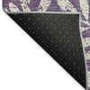 Piper Looms Mayfield Floral AMF899 Purple Machine Washable Area Rug Backing Image