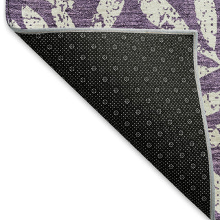 Piper Looms Mayfield Floral AMF899 Purple Machine Washable Area Rug Backing Image