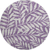 Piper Looms Mayfield Floral AMF899 Purple Machine Washable Area Rug Round Main Image