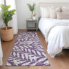 Piper Looms Mayfield Floral AMF899 Purple Machine Washable Area Rug Runner Lifestyle Image Feature