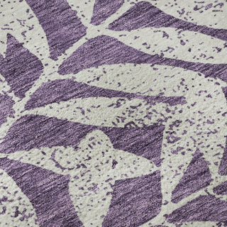 Piper Looms Mayfield Floral AMF899 Purple Machine Washable Area Rug Swatch Image