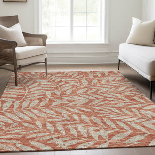 Piper Looms Mayfield Floral AMF899 Salmon Machine Washable Area Rug Lifestyle Image Feature