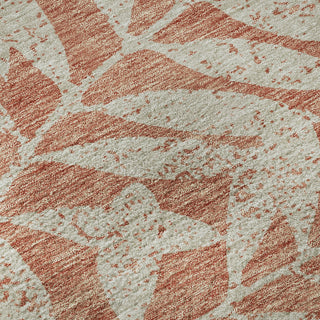Piper Looms Mayfield Floral AMF899 Salmon Machine Washable Area Rug Swatch Image