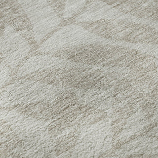 Piper Looms Mayfield Floral AMF899 Taupe Machine Washable Area Rug Swatch Image
