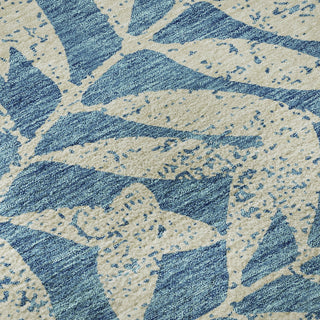 Piper Looms Mayfield Floral AMF899 Teal Machine Washable Area Rug Swatch Image