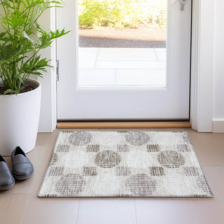 Piper Looms Mayfield Geometric AMF900 Beige Machine Washable Area Rug Scatter Lifestyle Image Feature
