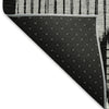 Piper Looms Mayfield Geometric AMF900 Black Machine Washable Area Rug Backing Image