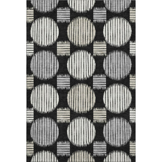 Piper Looms Mayfield Geometric AMF900 Black Machine Washable Area Rug main image
