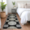 Piper Looms Mayfield Geometric AMF900 Black Machine Washable Area Rug Runner Lifestyle Image Feature