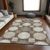 Piper Looms Mayfield Geometric AMF900 Brown Machine Washable Area Rug Lifestyle Image Feature
