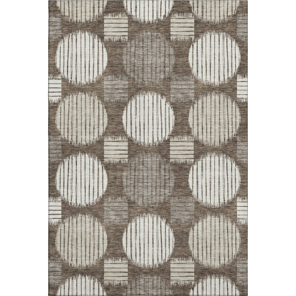 Piper Looms Mayfield Geometric AMF900 Brown Machine Washable Area Rug main image