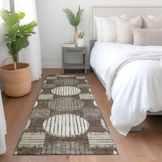 Piper Looms Mayfield Geometric AMF900 Brown Machine Washable Area Rug Runner Lifestyle Image Feature