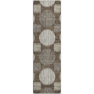 Piper Looms Mayfield Geometric AMF900 Brown Machine Washable Area Rug Runner Main Image