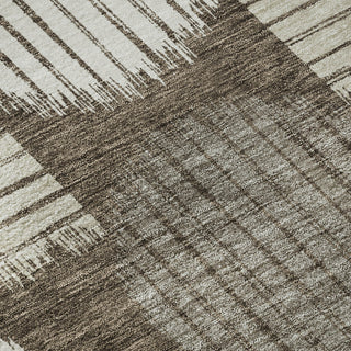 Piper Looms Mayfield Geometric AMF900 Brown Machine Washable Area Rug Swatch Image