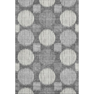 Piper Looms Mayfield Geometric AMF900 Charcoal Machine Washable Area Rug main image