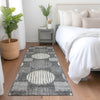 Piper Looms Mayfield Geometric AMF900 Charcoal Machine Washable Area Rug Runner Lifestyle Image Feature