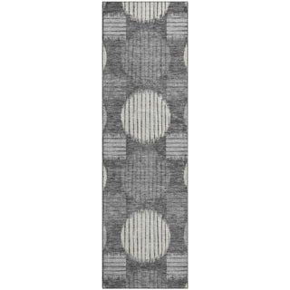 Piper Looms Mayfield Geometric AMF900 Charcoal Machine Washable Area Rug Runner Main Image